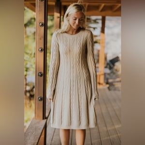 roolee backstreet cable knit dress